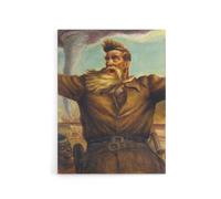 Artery8 John S Curry Abolitionist John Brown Canvas Wall Art Print | Size: W24" x H32" Artery8 Brown W24" x H32"