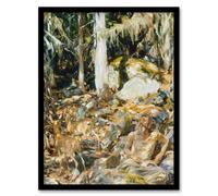 Artery8 John S Sargent Framed Wall Art Il Solitario The Hermit in the Forest | Size: A3 Artery8 Multicolor A3