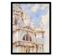 Artery8 John Sargent Framed Wall Art La Salute Church Venice Watercolour | Size: A4 Artery8 Multicolor A4