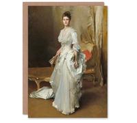 Artery8 John Singer Sargent Art Card Mrs Henry White Portrait