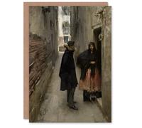 Artery8 John Singer Sargent Art Card Narrow Street in Venice