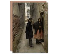 Artery8 John Singer Sargent Art Card Narrow Street in Venice