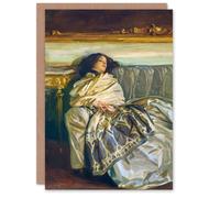 Artery8 John Singer Sargent Art Card Nonchaloir Reclined Portrait