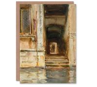 Artery8 John Singer Sargent Art Card Venetian Passageway Watercolour