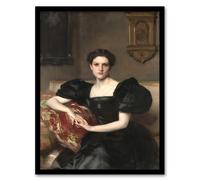 Artery8 John Singer Sargent Framed Wall Art Elizabeth Winthrop Chanler Portrait | Size: A4 Artery8 Multicolor A4