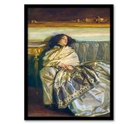 Artery8 John Singer Sargent Framed Wall Art Nonchaloir Reclined Portrait | Size: A3 Artery8 Multicolor A3