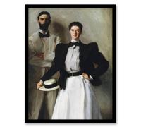 Artery8 John Singer Sargent Framed Wall Art Print Mr & Mrs Stokes Portrait | Size: A3 Artery8 Multicolor A3
