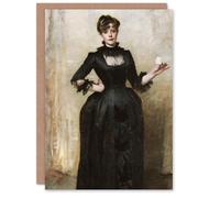 Artery8 John Singer Sargent Personalised Art Card Lady with the Rose Portrait