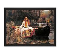 Artery8 John William Waterhouse The Lady Of Shalott Painting 1888 Artwork Framed A3 Wall Art Print
