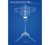 Artery8 Johnston Toy 1985 Imperial Shuttle Space Patent Large Wall Art Poster Print Thick Paper 18X24 Inch