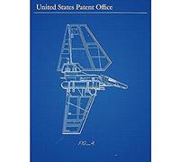 Artery8 Johnston Toy 1985 Space Imperial Shuttle Patent Art Print Canvas Premium Wall Decor Poster Mural