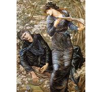 Artery8 Jones Beguiling Merlin Lady Lake Arthur Painting Unframed Wall Art Print Poster Home Decor Premium