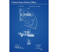 Artery8 Jones Millstone Dressing Device 1879 Patent Plan Premium Wall Art Canvas Print 18X24 Inch