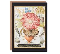 Artery8 Joris Hoefnagel Art Card Flowers Snail Insects and Butterflies