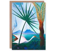Artery8 Joseph Stella Neapolitan Song Bay of Naples Blank Art Greeting Card