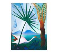 Artery8 Joseph Stella Neapolitan Song Bay of Naples Wall Art Print | Size: W18" x H24" Artery8 Multicolor W18" x H24"
