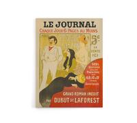 Artery8 Journal Vintage Newspaper Magazine Cover Steinlen Canvas Wall Art | Size: W12" x H16" Artery8 Multicolor W12" x H16"