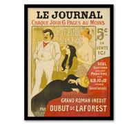 Artery8 Journal Vintage Newspaper Magazine Cover Steinlen Framed Wall Art Print A4