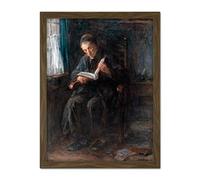 Artery8 Jozef Israels The Rabbi Religion Painting Artwork Framed Wall Art Print 18X24 Inch