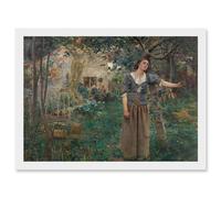 Artery8 Jules Bastien-Lepage Joan Of Arc Painting Artwork Framed Wall Art Print A4 in White Artery8 White