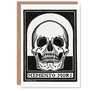 Artery8 Julie de Graag Art Card Memento Mori Skull Black and White