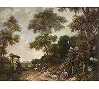 Artery8 Jurriaan Andriessen Dutch Landscape Painting Art Print Canvas Premium Wall Decor Poster Mural