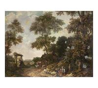 Artery8 Jurriaan Andriessen Dutch Landscape Painting Premium Wall Art Canvas Print 18X24 Inch