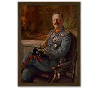 Artery8 Kaiser Wilhelm II German Emperor A4 Artwork Framed Wall Art Print