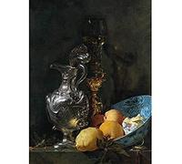 Artery8 Kalf Still Life Silver Jug Porcelain Bowl Painting Unframed Wall Art Print Poster Home Decor Premium