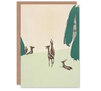 Artery8 Kamisaka Sekka Art Card Deer Forest Vintage Japanese