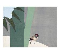 Artery8 Kamisaka Sekka Bamboo Snow Bird Japanese Painting Large Wall Art Poster Print Thick Paper 18X24 Inch