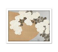 Artery8 Kamisaka Sekka Chrysanthemums Japanese Painting Artwork Framed Wall Art Print 18X24 Inch