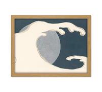 Artery8 Kamisaka Sekka High Wave Japanese Painting Artwork Framed Wall Art Print 18X24 Inch