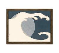 Artery8 Kamisaka Sekka High Wave Japanese Painting Artwork Framed Wall Art Print 18X24 Inch