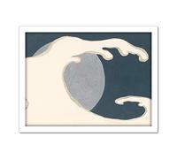 Artery8 Kamisaka Sekka High Wave Japanese Painting Artwork Framed Wall Art Print 18X24 Inch