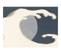 Artery8 Kamisaka Sekka High Wave Japanese Painting Premium Wall Art Canvas Print 18X24 Inch