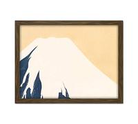 Artery8 Kamisaka Sekka Mount Fuji Japanese Painting Artwork Framed Wall Art Print 18X24 Inch