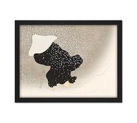 Artery8 Kamisaka Sekka Swirling Snow Man Japanese Painting Artwork Framed Wall Art Print 18X24 Inch