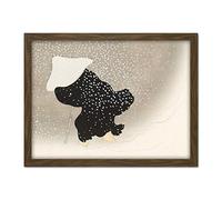 Artery8 Kamisaka Sekka Swirling Snow Man Japanese Painting Artwork Framed Wall Art Print 18X24 Inch
