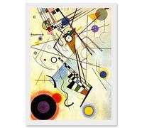 Artery8 Kandinsky Composition VIII A4 Artwork Framed Wall Art Print
