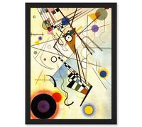 Artery8 Kandinsky Composition VIII A4 Artwork Framed Wall Art Print in Black Artery8 Black