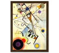 Artery8 Kandinsky Composition VIII A4 Artwork Framed Wall Art Print