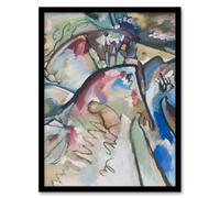 Artery8 Kandinsky Framed Wall Art Print Improvisation 21A Abstract Landscape | Size: A4 Artery8 Multicolor A4
