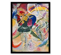 Artery8 Kandinsky Framed Wall Art Print Improvisation 35 Colourful Abstract | Size: A3 Artery8 Multicolor A3