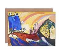 Artery8 Kandinsky Troika Colourful Impressionist Landscape Fine Art Greeting Card Plus Envelope Blank Inside