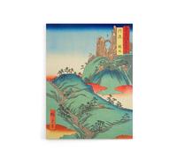 Artery8 Kanegasaki Tanba Province Canvas Japanese Wall Art in Blue | Size: W18" x H24" Artery8 Blue W18" x H24"