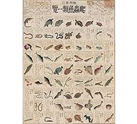 Artery8 Kato Chikusai Species of Fish Reptiles Japanese Art Print Canvas Premium Wall Decor Poster Mural