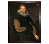 Artery8 Ketel Jacob Banjaert Van Neck Admiral Painting Art Print Framed Poster Wall Decor 12x16 inch