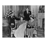 Artery8 King Charles III Third of England Christening Queen Elizabeth King George VI Photo Unframed Art Print Poster Wall Decor 12x16 inch
