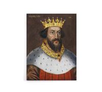 Artery8 King Henry I Of England Royal Portrait Canvas Wall Art Print | Size: W12" x H16" Artery8 Multicolor W12" x H16"